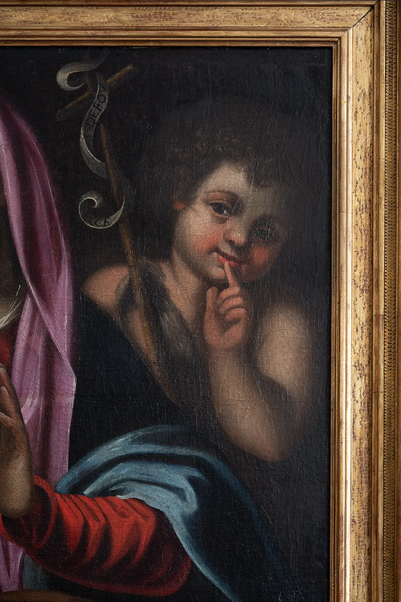 Madonna with sleepin Child, bolognese oil painting on canvas, '600 5