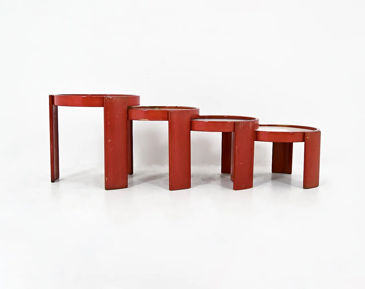 4 tavolini mod 780 di Gianfranco Frattini per Cassina, anni '60 3