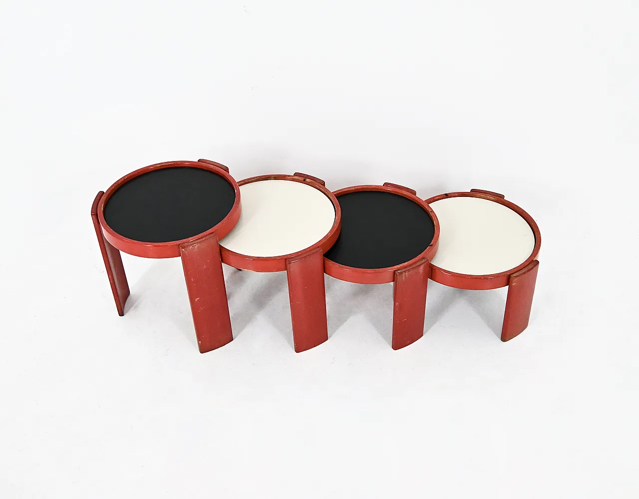 4 tavolini mod 780 di Gianfranco Frattini per Cassina, anni '60 4