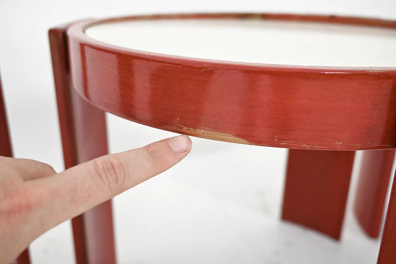 4 tavolini mod 780 di Gianfranco Frattini per Cassina, anni '60 11