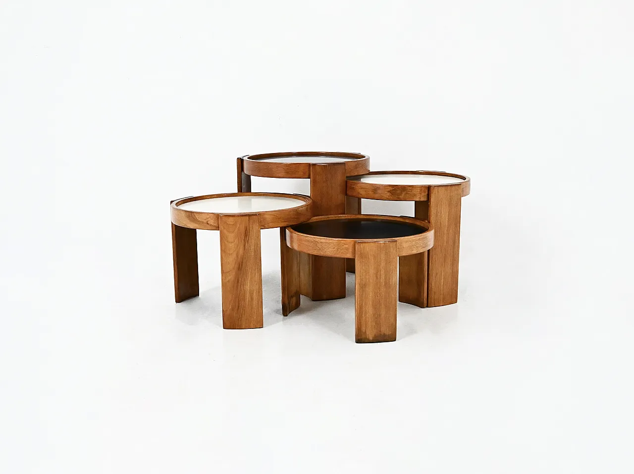 Tavolini ad incastro modello 780 di Gianfranco Frattini per Cassina, anni '60 1