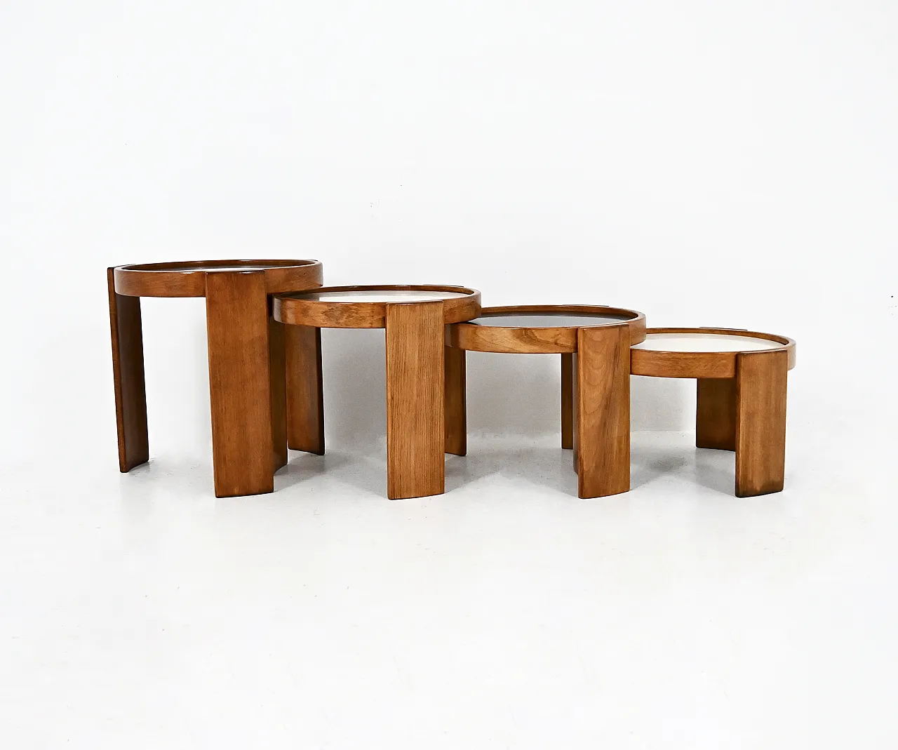 Tavolini ad incastro modello 780 di Gianfranco Frattini per Cassina, anni '60 5