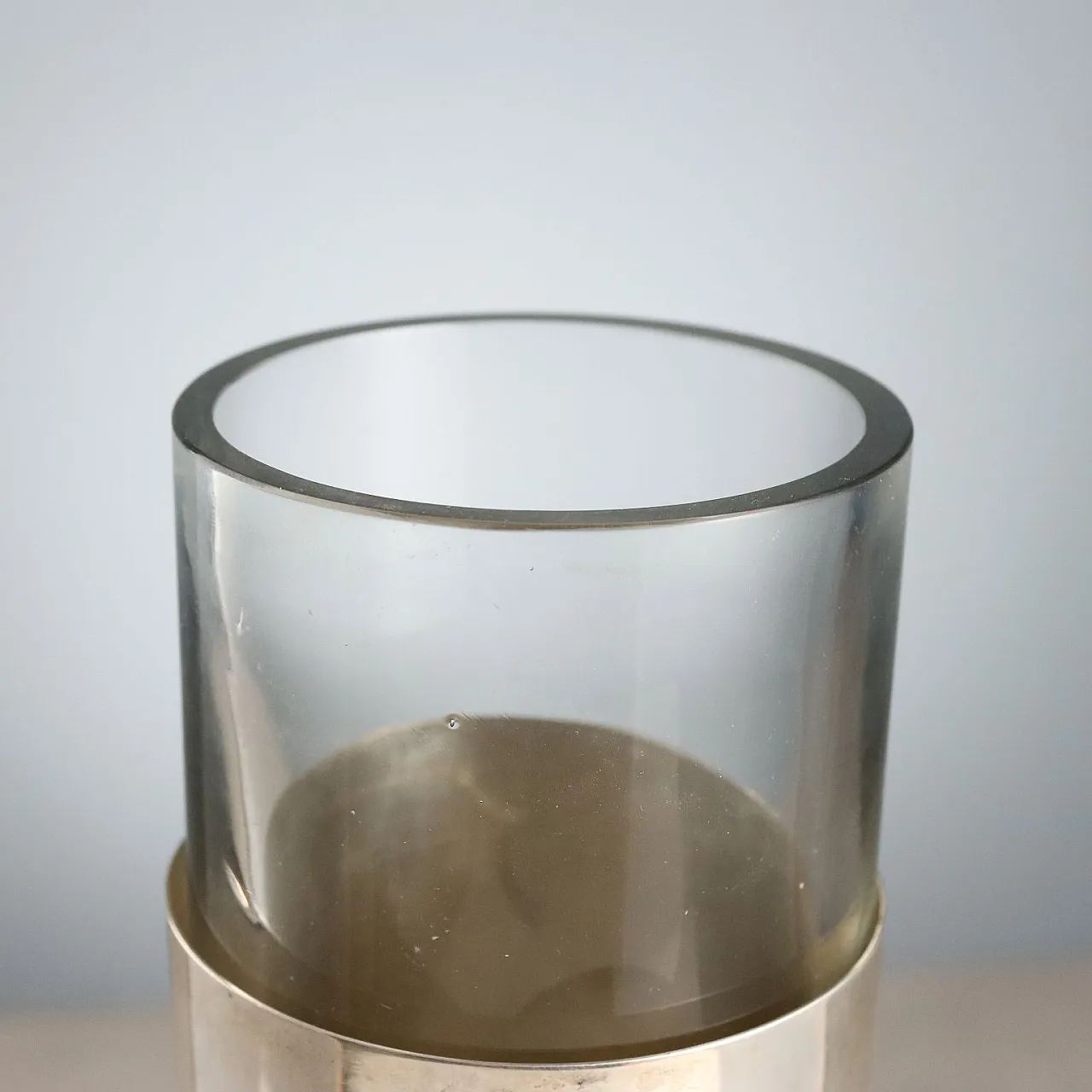 Vaso in cristallo e argento, '900 4