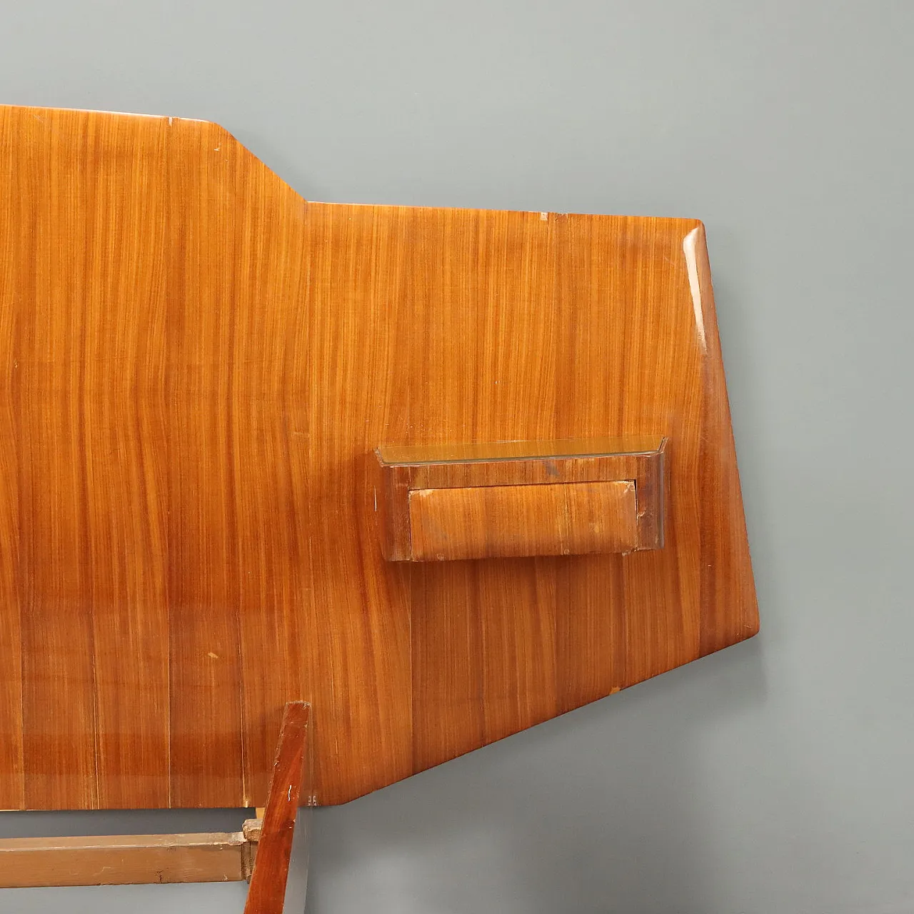 Double bed with integrated bedside tables, 1950s 5