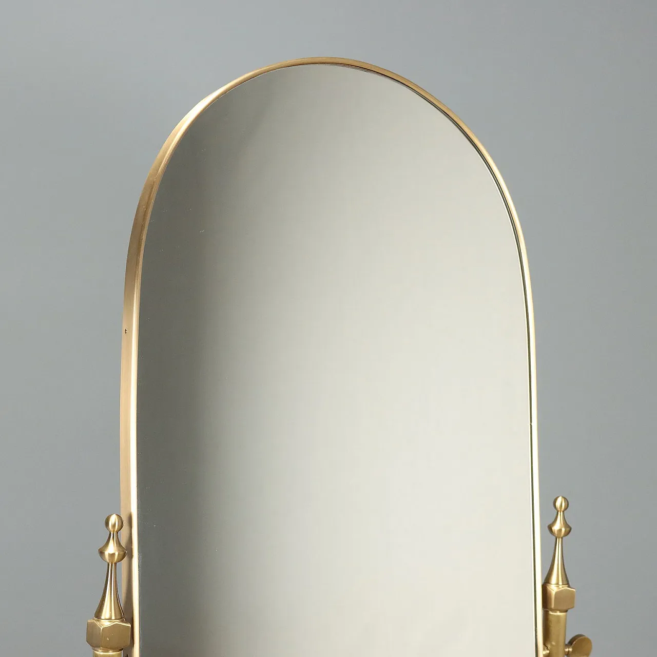 Psiche in ottone con specchio basculante, '900 5