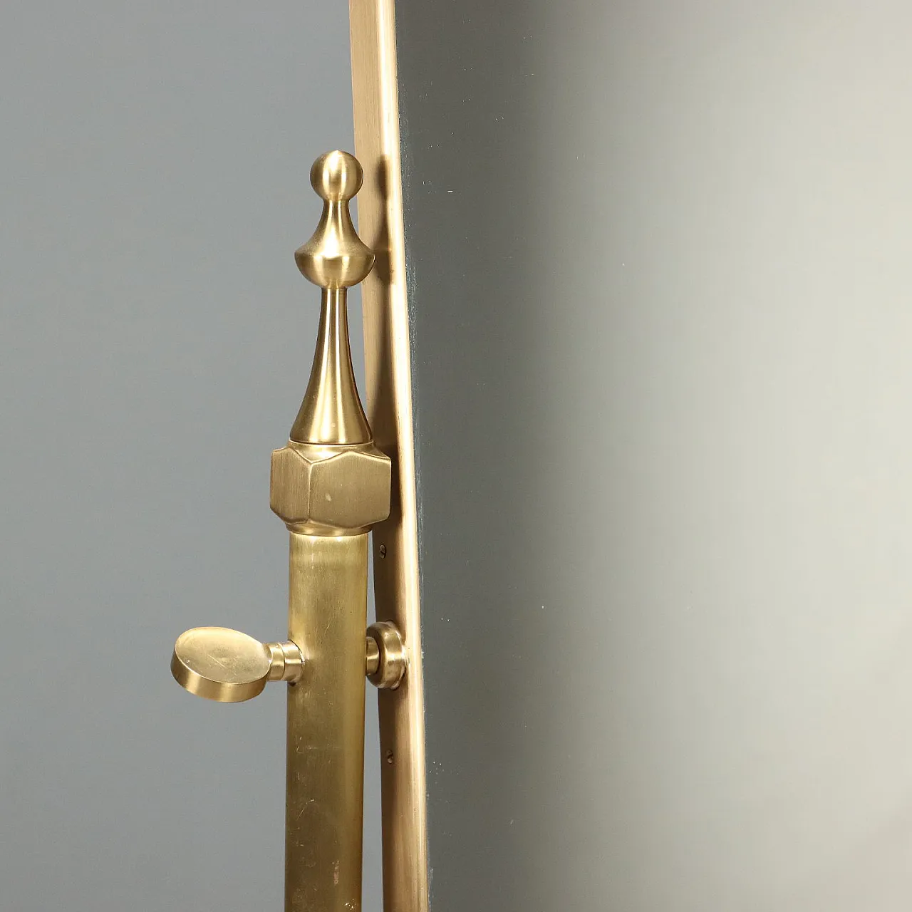 Psiche in ottone con specchio basculante, '900 6