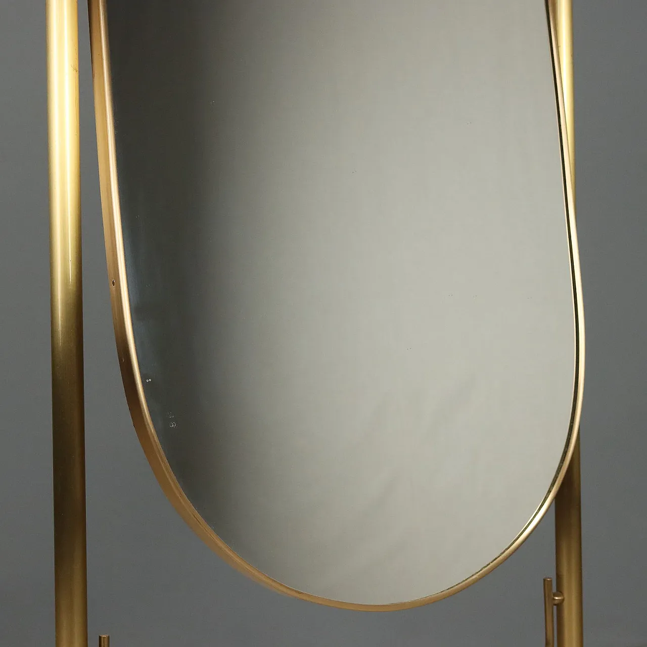 Psiche in ottone con specchio basculante, '900 8