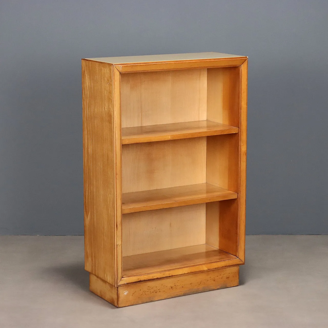 Bookcase in poplar veneer, 1950s 1