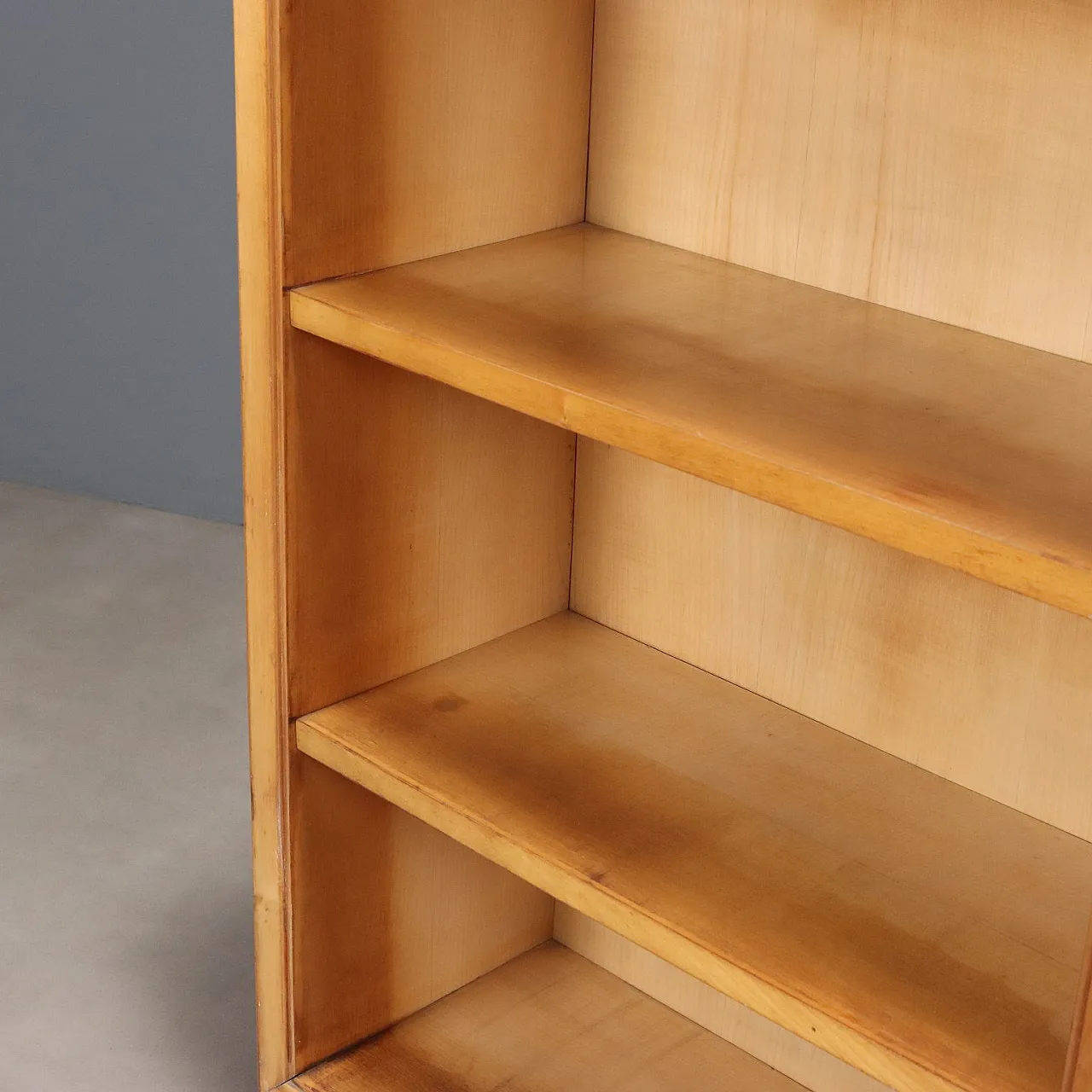 Bookcase in poplar veneer, 1950s 6