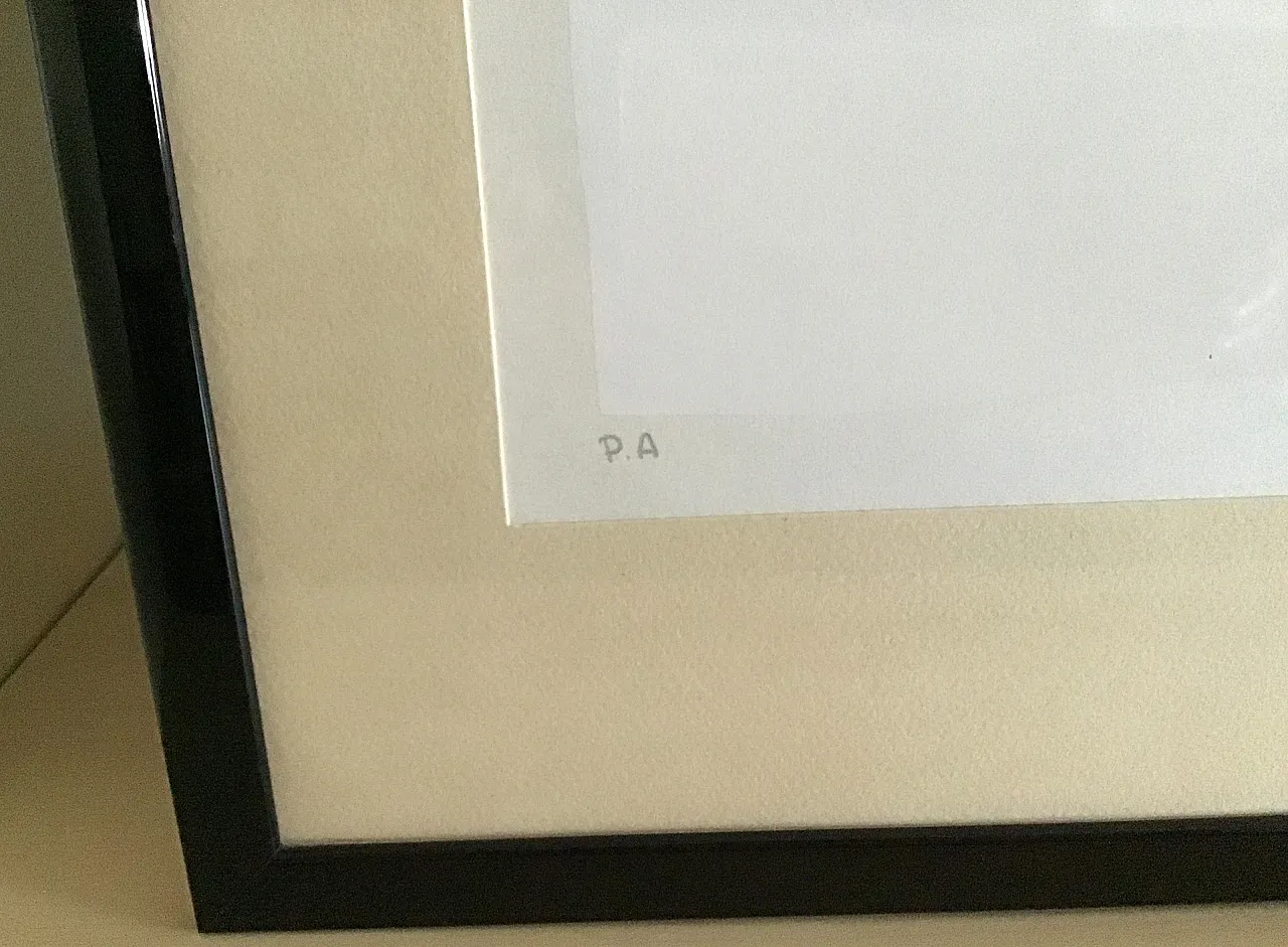 Virgilio Guidi, Prova d'Autore, litografia originale, anni '70 9