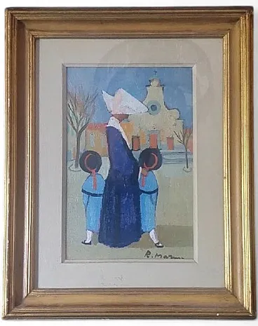 The Nuns by Rodolfo Marma, oil on canvas, 20th century