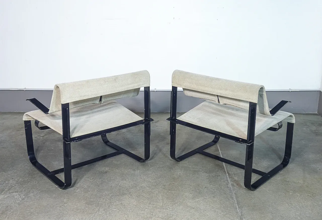 Giovanni Offredi's 6 Armchairs for Saporiti, 1970s 6