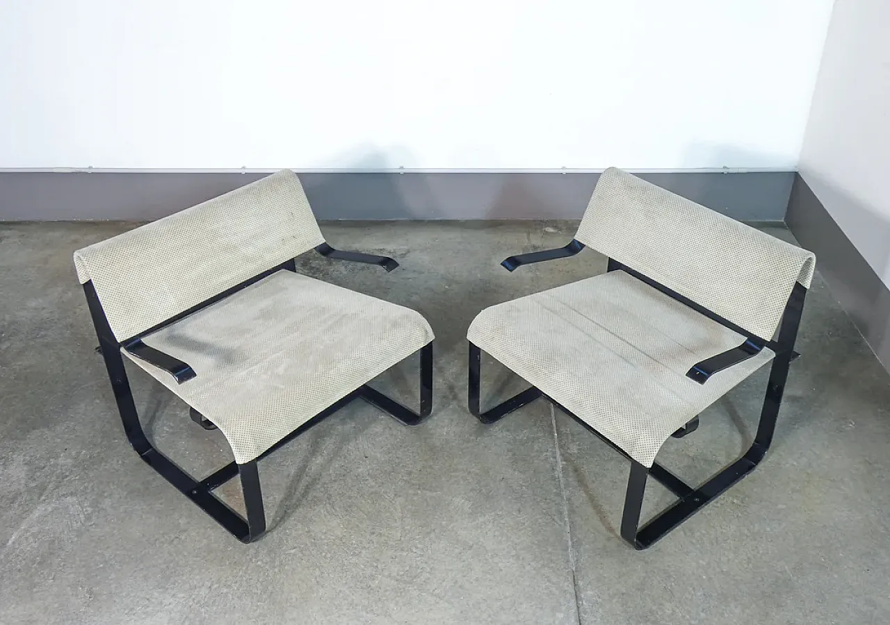 Giovanni Offredi's 6 Armchairs for Saporiti, 1970s 12
