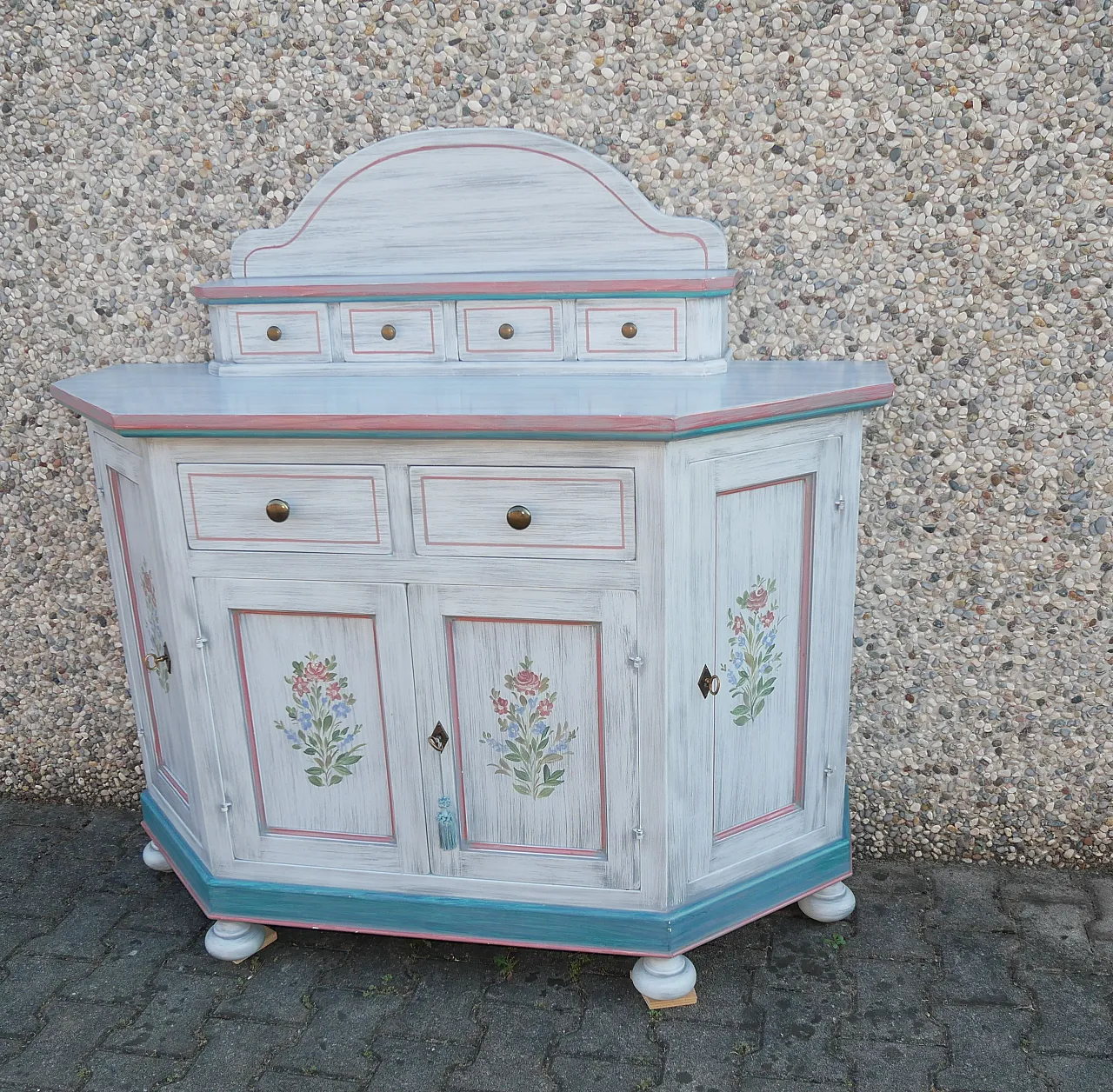 Credenza scantonata laccata, anni 2000 3
