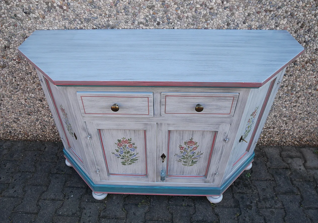 Credenza scantonata laccata, anni 2000 7