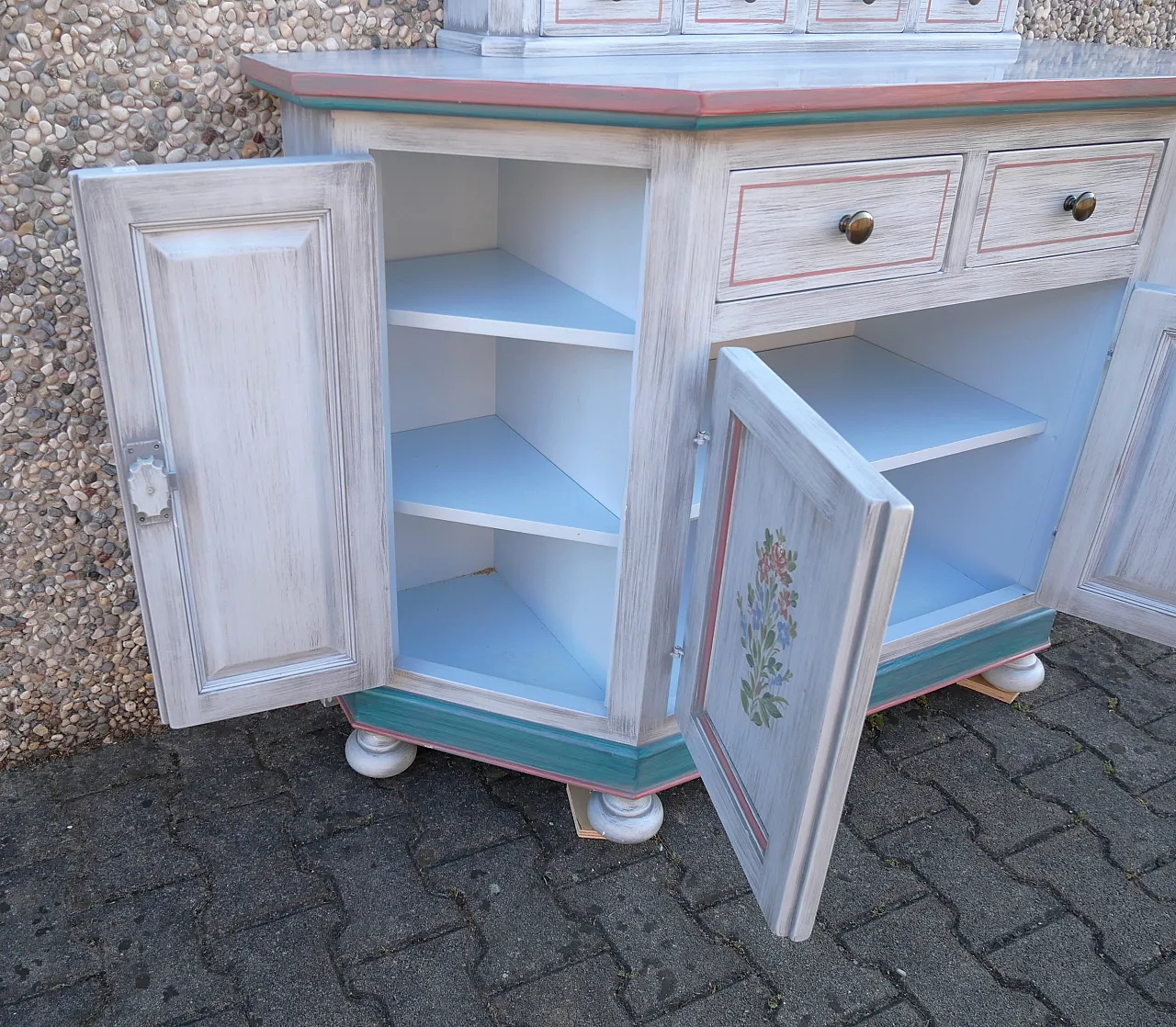 Credenza scantonata laccata, anni 2000 9