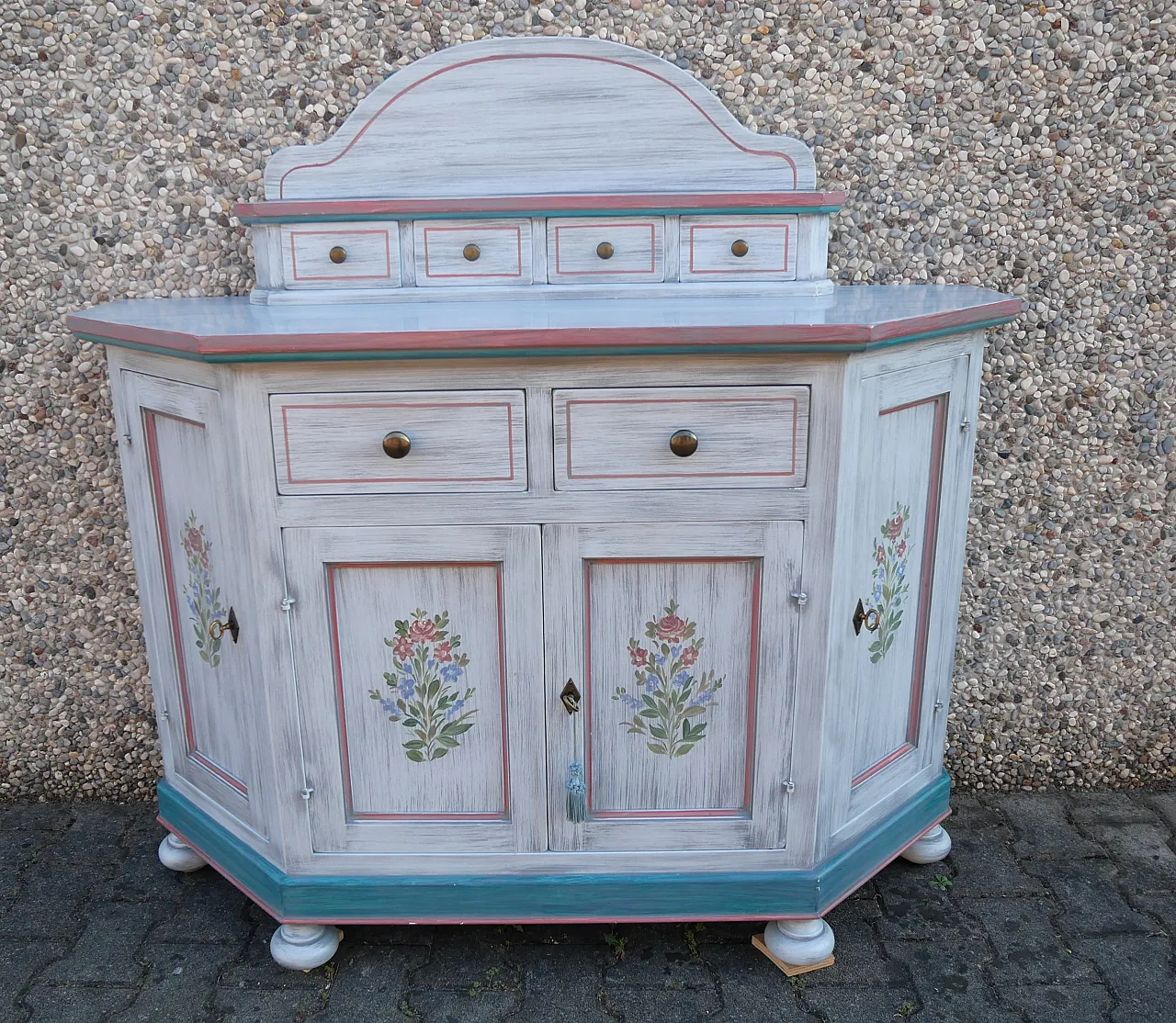 Credenza scantonata laccata, anni 2000 13