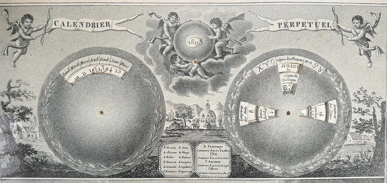 Calendario perpetuo, primo '800 5