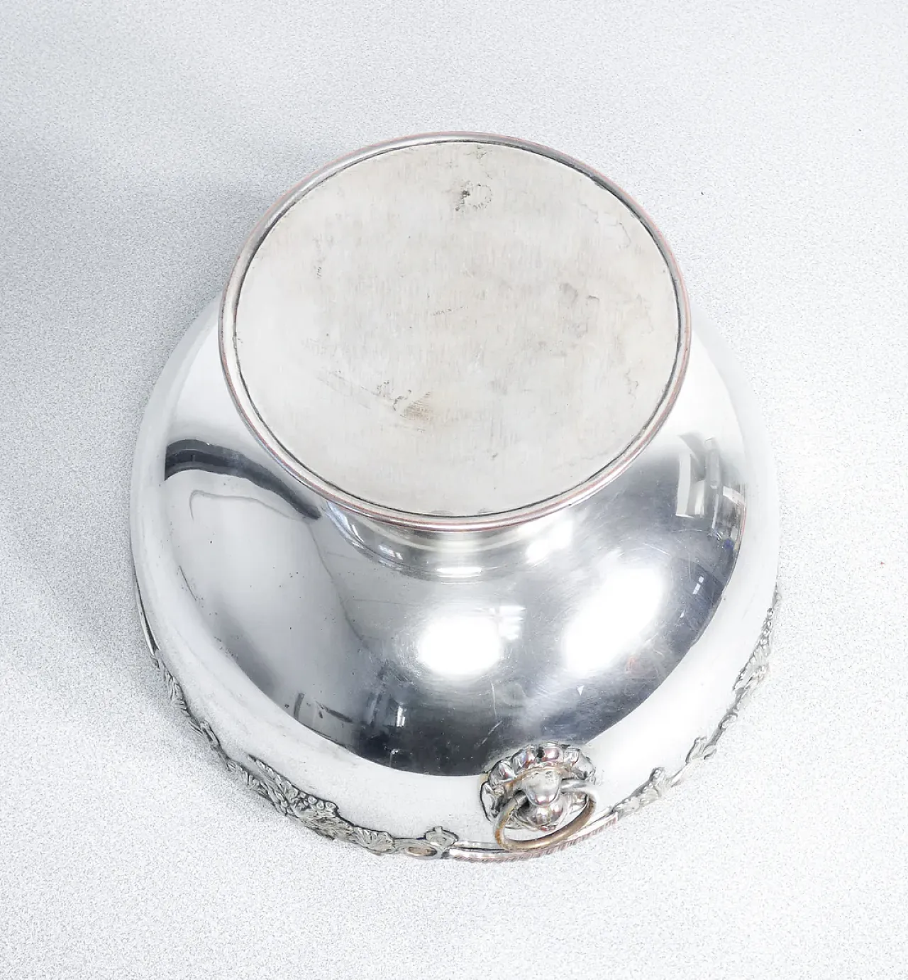 Vaso centrotavola Old Sheffield in rame placcato argento, tardo '800 10