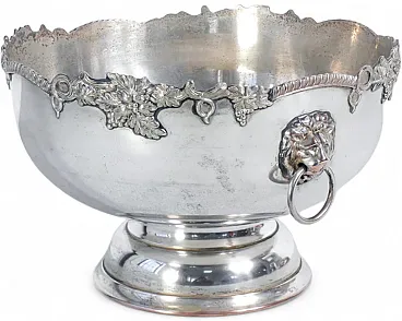 Vaso centrotavola Old Sheffield in rame placcato argento, tardo '800