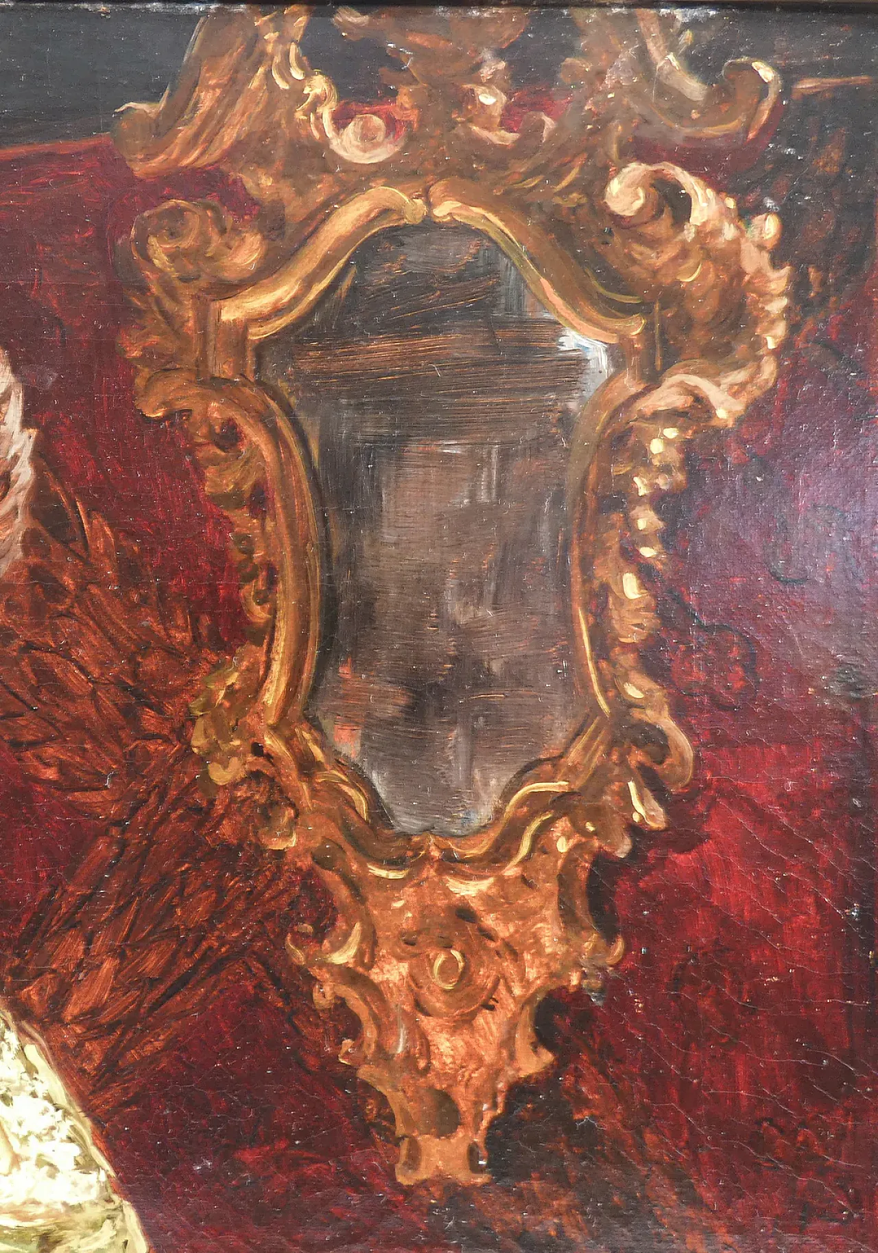 La pittrice di Arnaldo Tamburini, olio su tela, '800 4