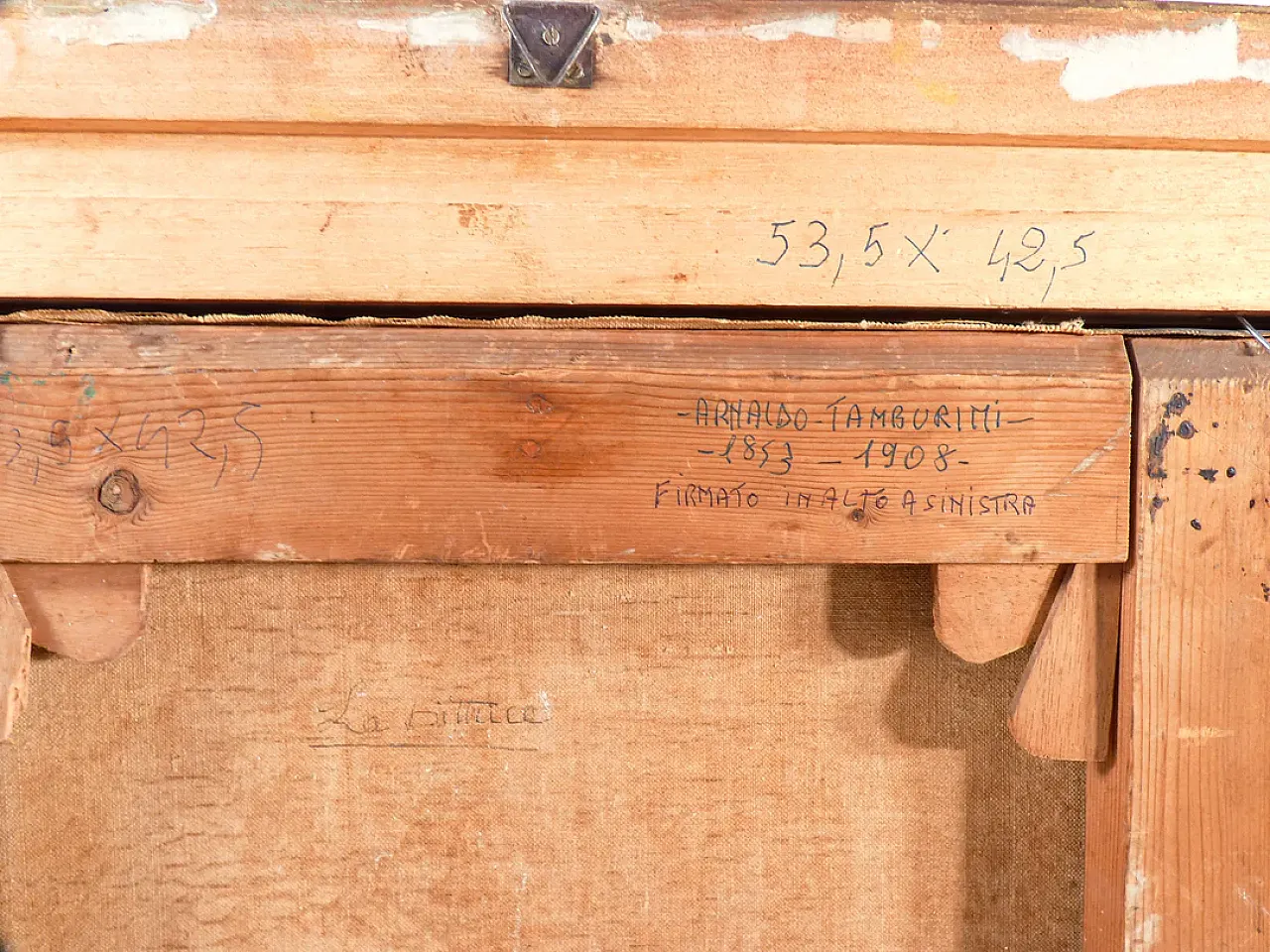 La pittrice di Arnaldo Tamburini, olio su tela, '800 10