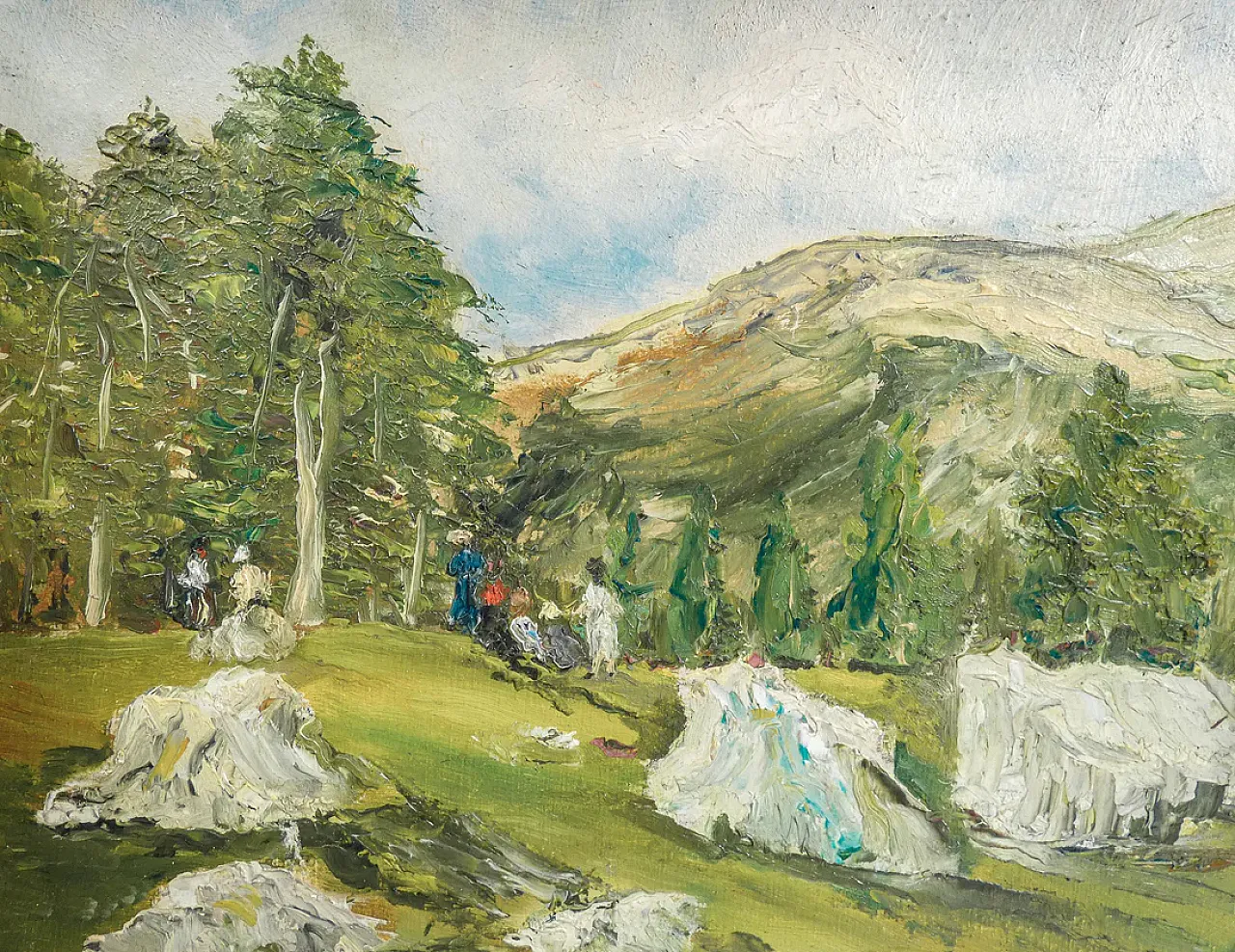 Paesaggio di G. Bogliani, olio su tavola, primo '900 2