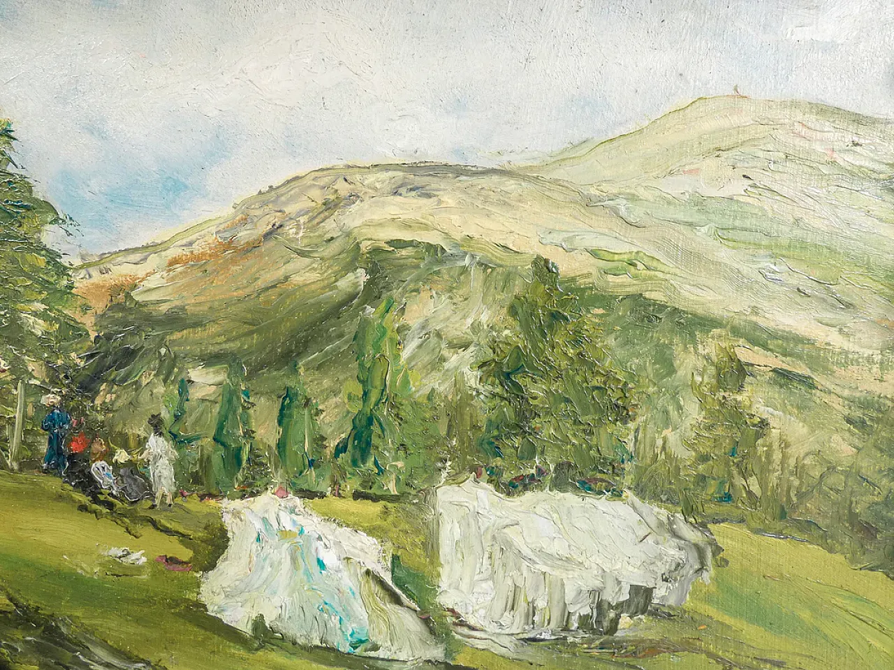Paesaggio di G. Bogliani, olio su tavola, primo '900 4