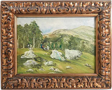 Paesaggio di G. Bogliani, olio su tavola, primo '900