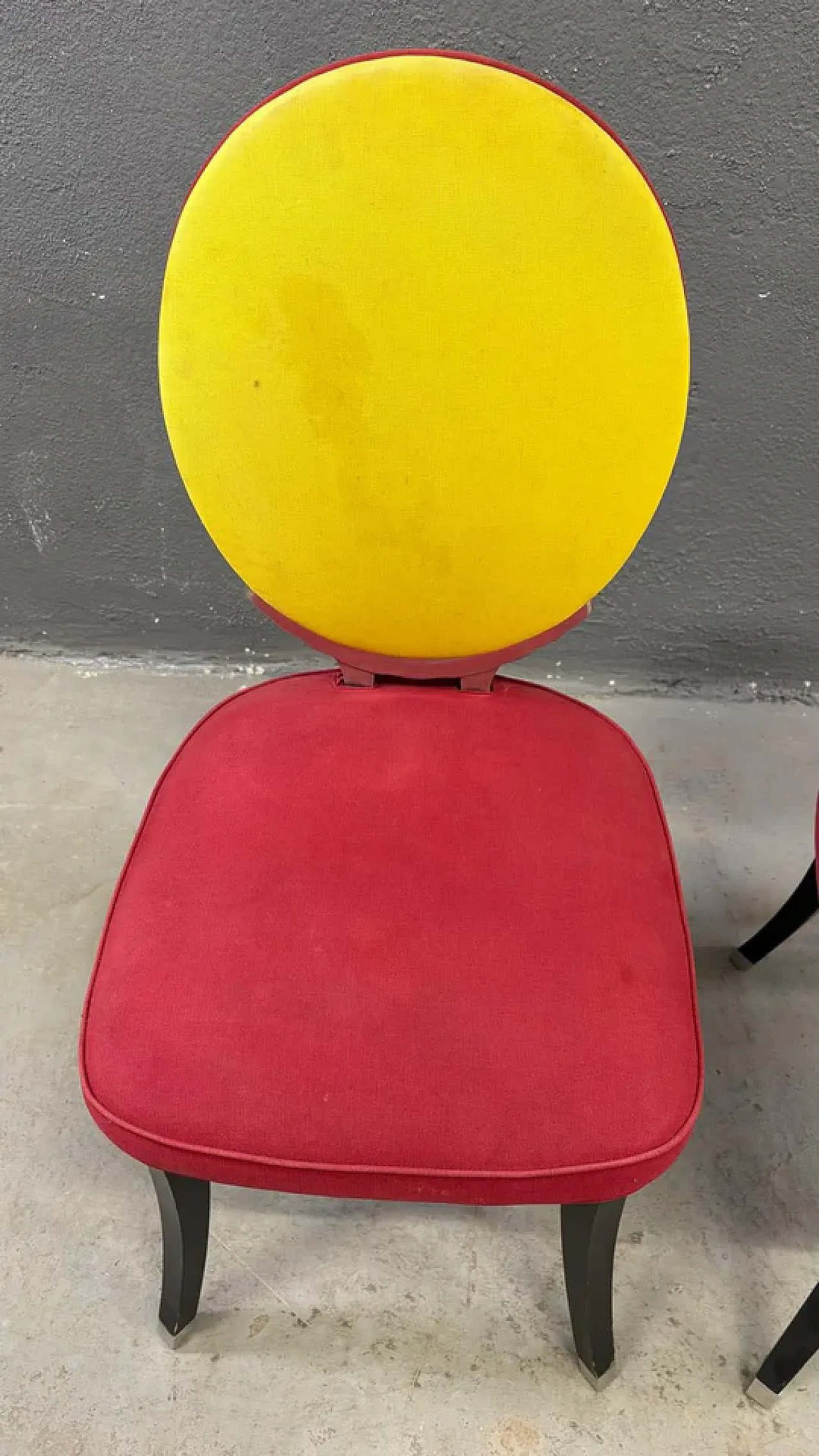 Pair of medallion chairs by Jean-Charles De Castelbajac, 20th century 12