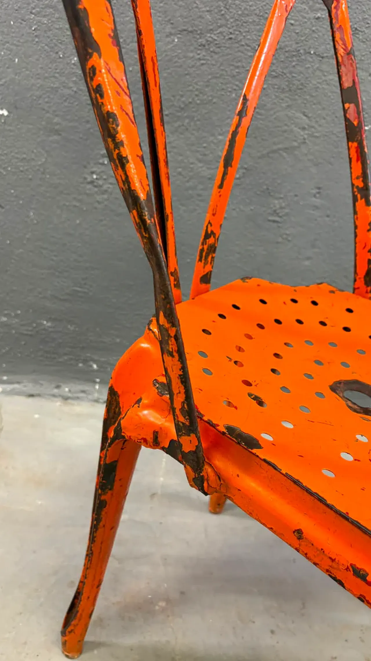 Pair of Industrial metal chairs by Joseph Mathieu, 1920s 13