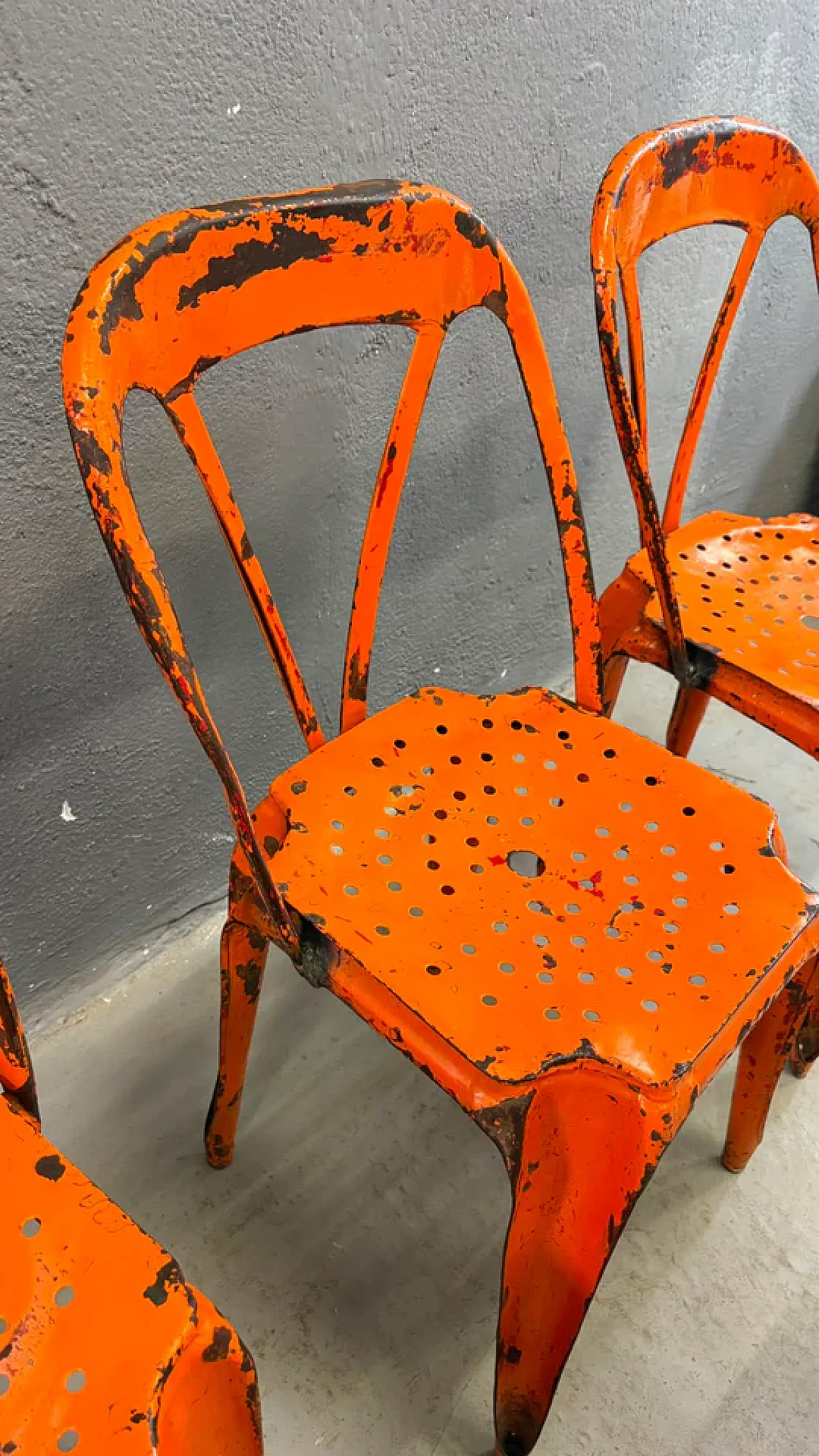 6 Industrial chairs by Joseph Mathieu, 1920s 4