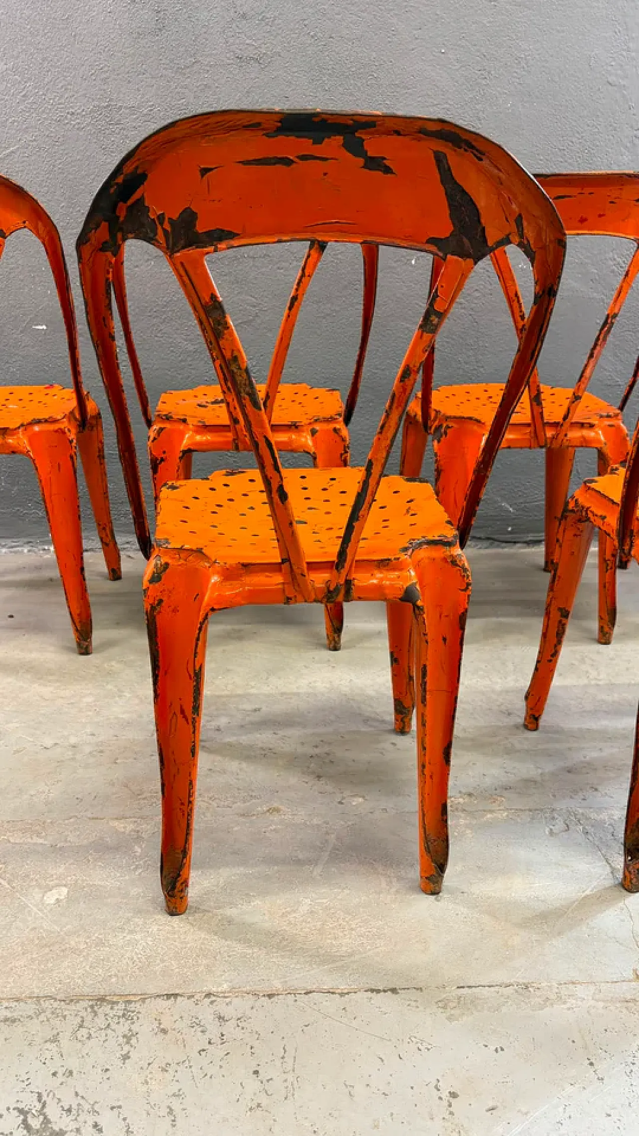 6 Industrial chairs by Joseph Mathieu, 1920s 6