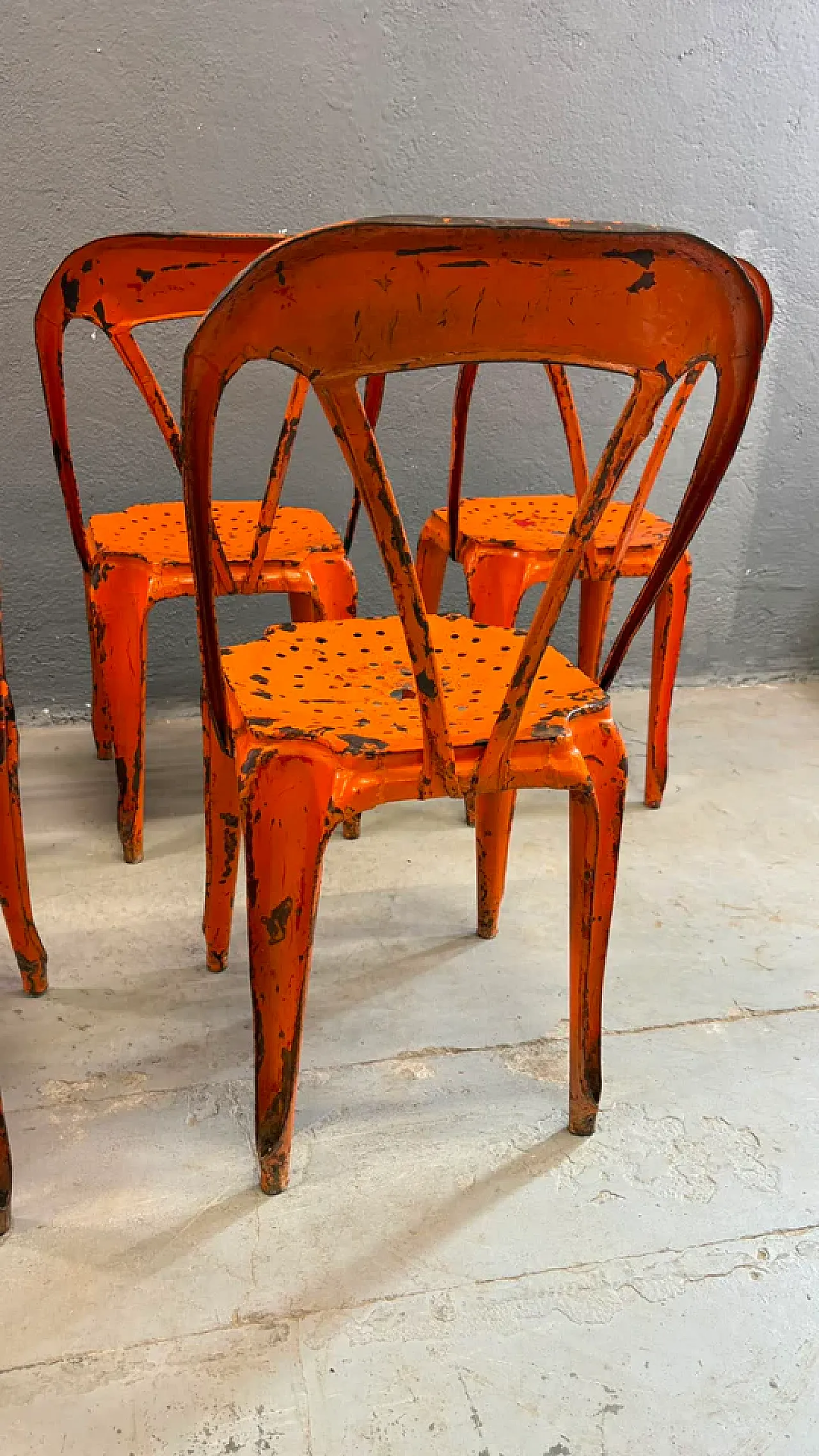 6 Industrial chairs by Joseph Mathieu, 1920s 8