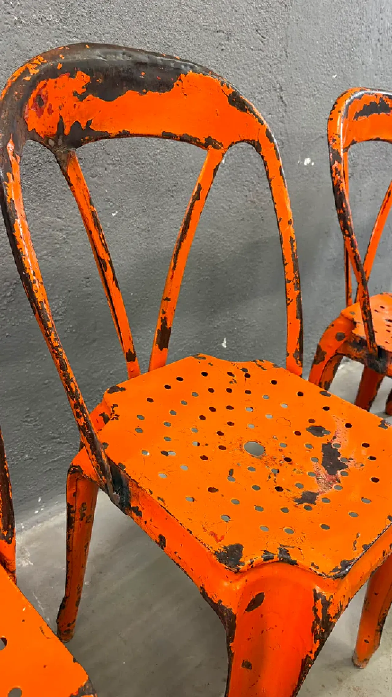 6 Industrial chairs by Joseph Mathieu, 1920s 12