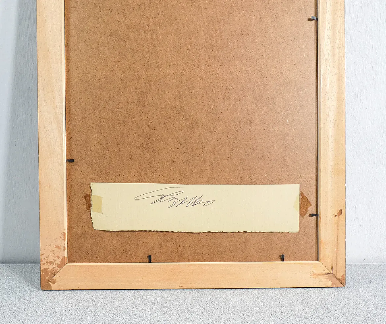 Mosca di Ezio Gribaudo, tecnica mista a carta, anni '70 4