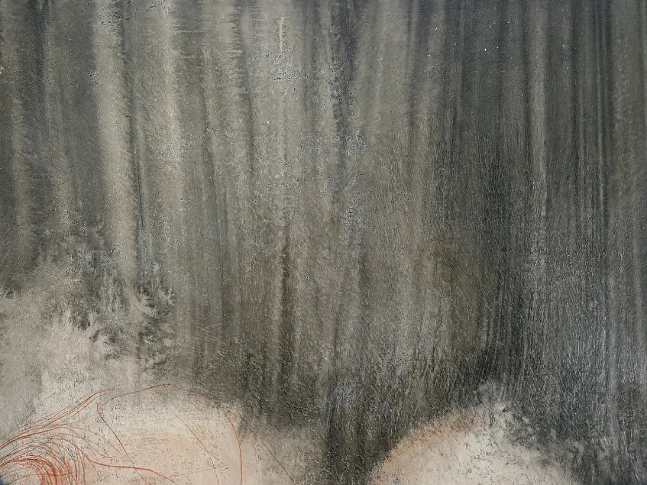 Figura di Giovanni Macciotta, tecnica mista su carta, anni '60 10