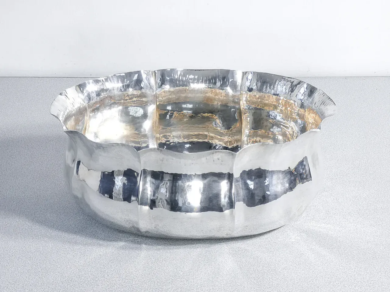 Vaso centrotavola in metallo placcato argento, '900 3