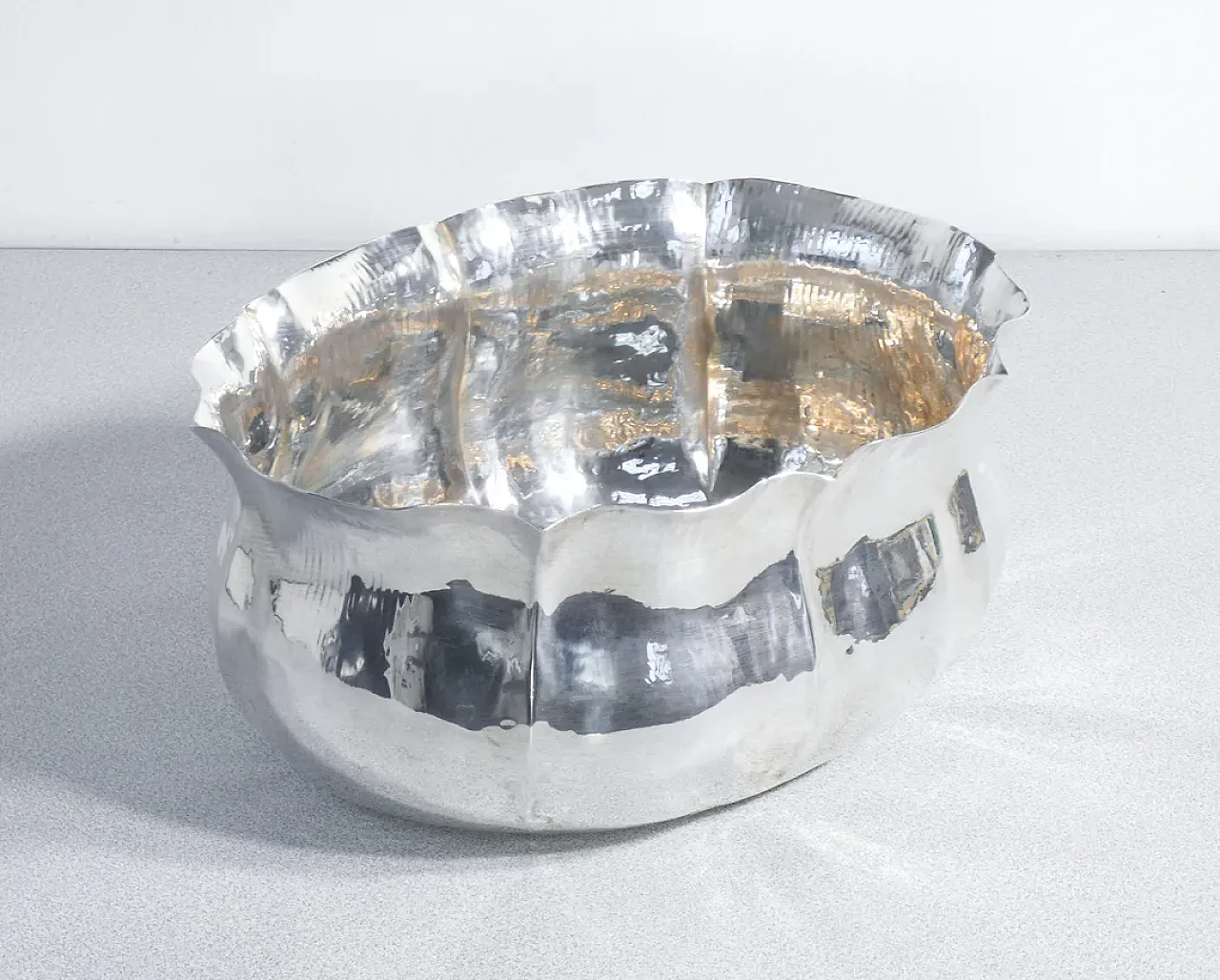 Vaso centrotavola in metallo placcato argento, '900 4