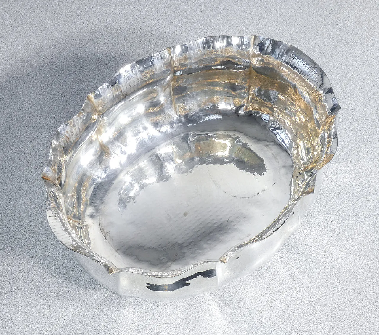 Vaso centrotavola in metallo placcato argento, '900 6