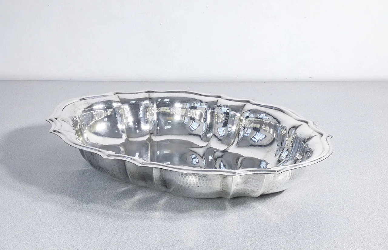 Vassoio centrotavola in metallo placcato argento, '900 2