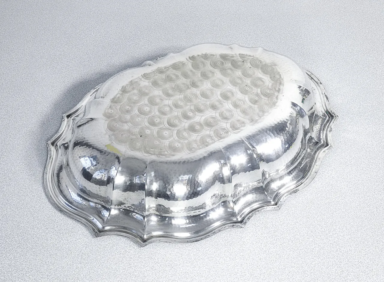 Vassoio centrotavola in metallo placcato argento, '900 7
