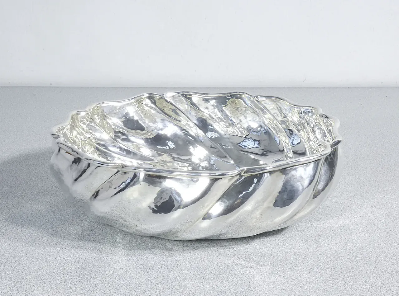 Vaso centrotavola in metallo placcato argento, '900 2