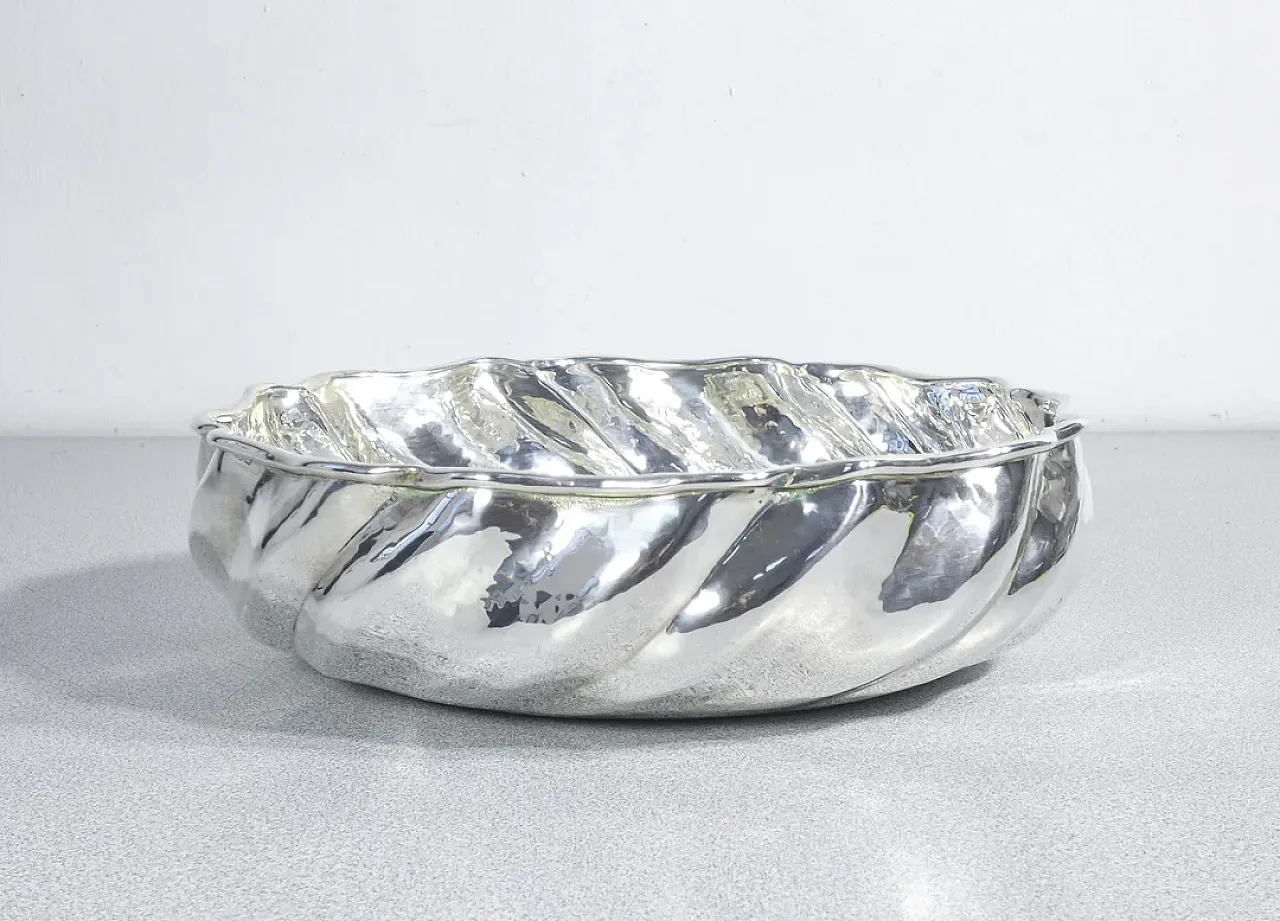 Vaso centrotavola in metallo placcato argento, '900 3
