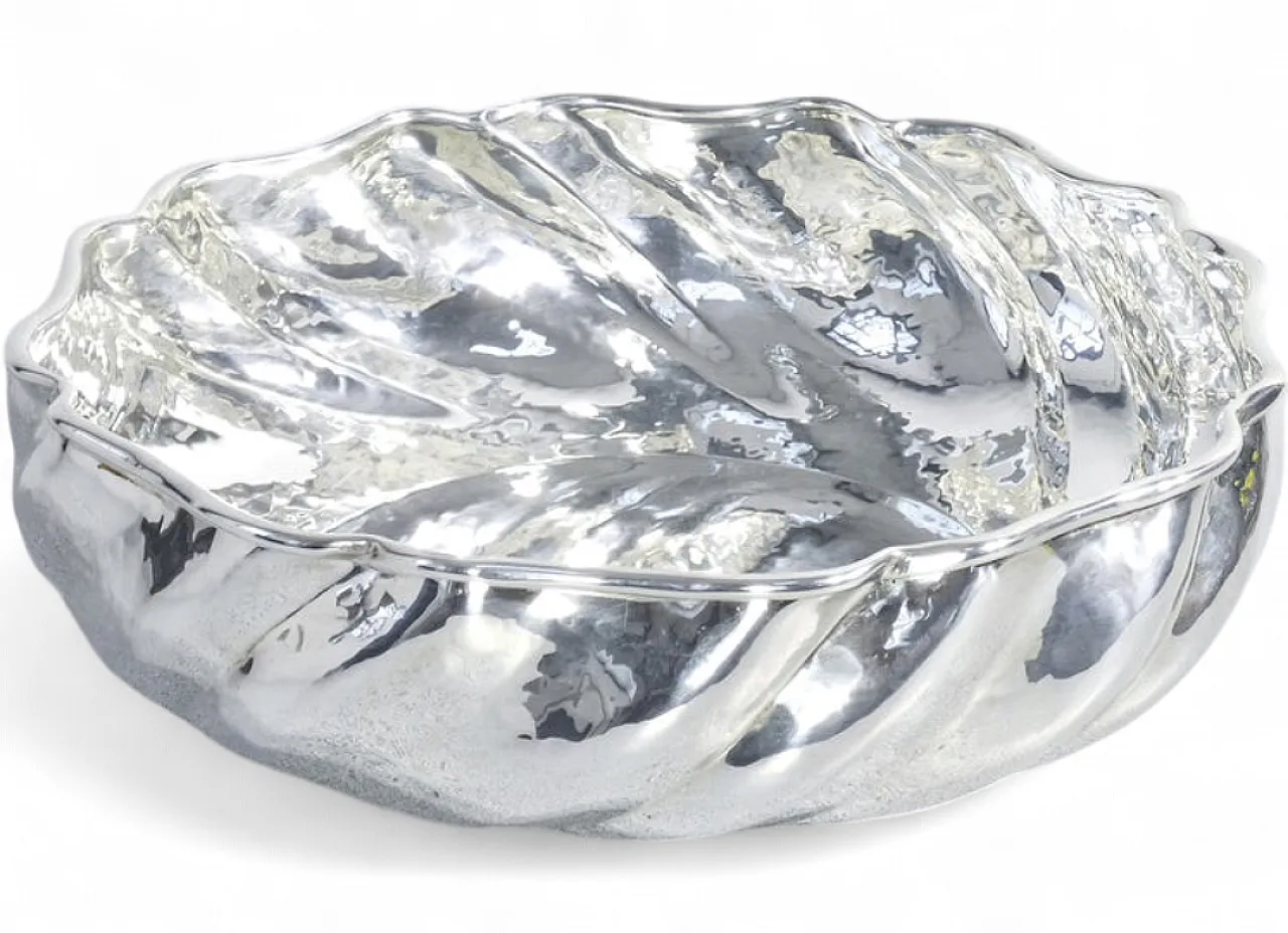 Vaso centrotavola in metallo placcato argento, '900 6