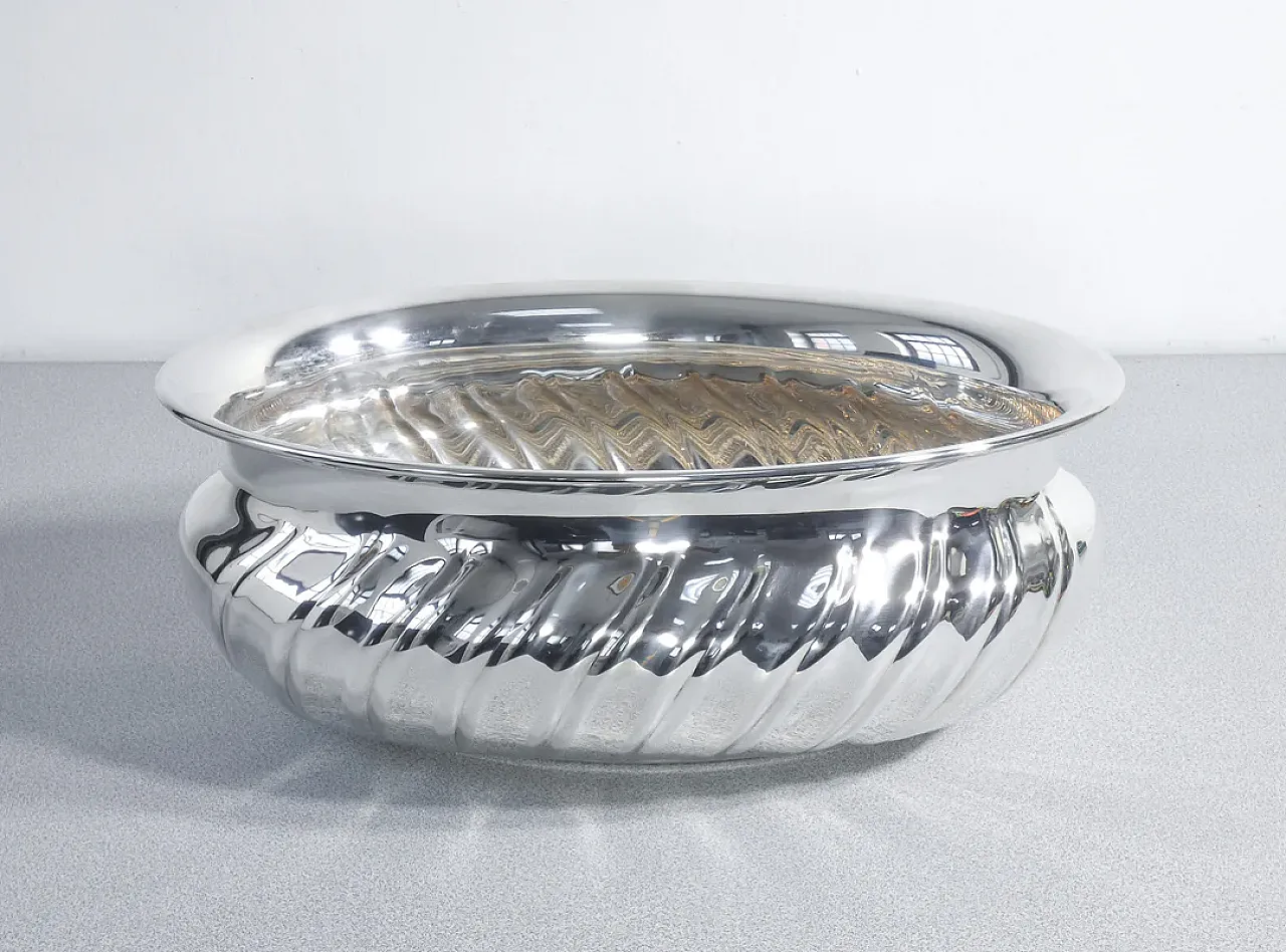 Vaso centrotavola in metallo placcato argento, '900 3