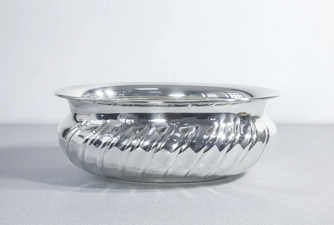 Vaso centrotavola in metallo placcato argento, '900 4