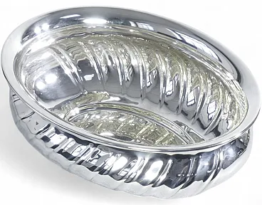 Vaso centrotavola in metallo placcato argento, '900