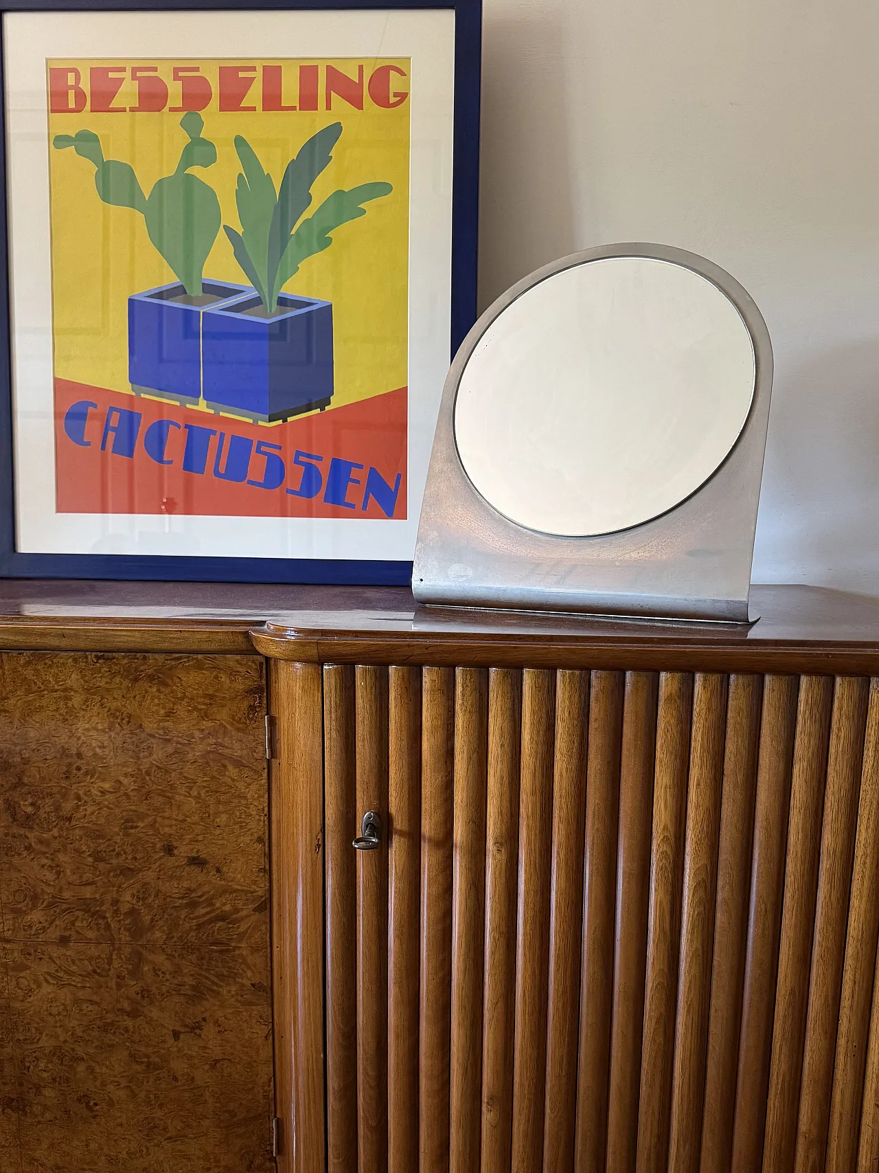 Specchio da tavolo Midcentury, Francia, anni '70 5