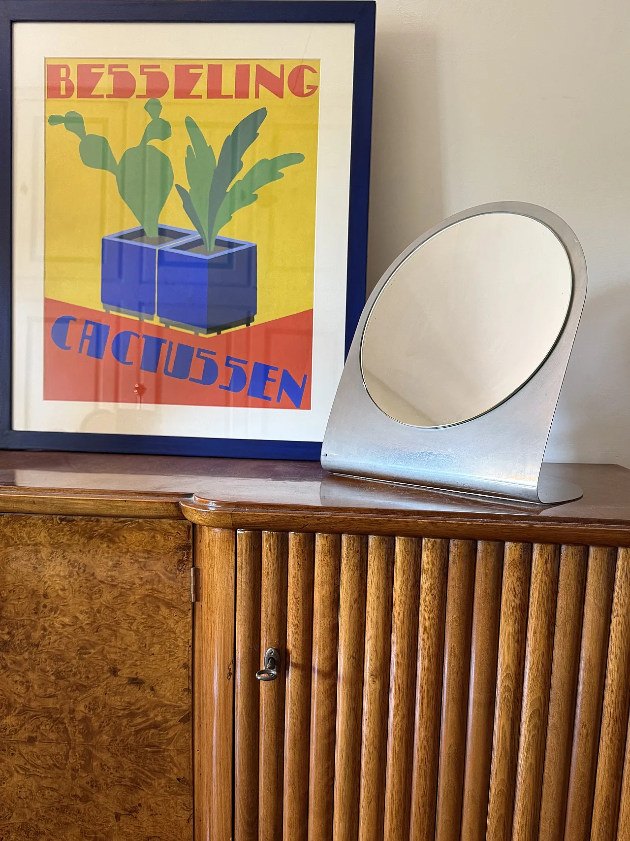 Specchio da tavolo Midcentury, Francia, anni '70 6